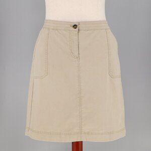 NWT BODEN A-Line Cargo Khaki Mini Skirt Size 12L